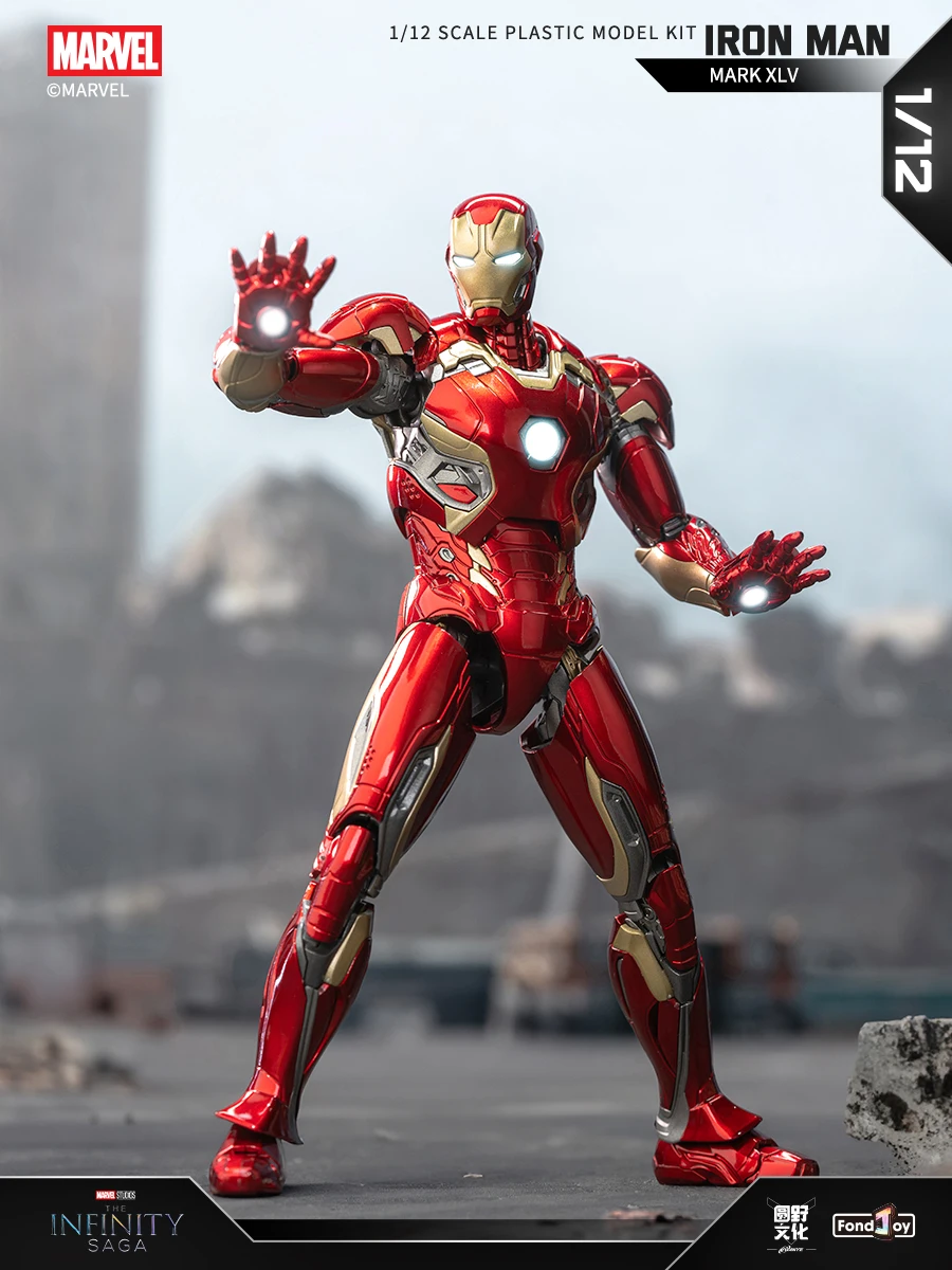 Fondjoy – Kit de modèle Original Iron Man MK45, 1/12 Infinity Saga Ironman Mark 45, assemblage ABS, jouet mobile pour enfant, cadeau personnalisé Fondjoy – Kit de modèle Original Iron Man MK45, 1/12 Infinity Saga Ironman Mark 45, assemblage ABS, jouet mobile pour enfant, cadeau personnalisé