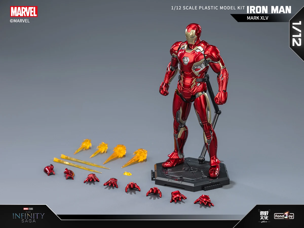 Fondjoy – Kit de modèle Original Iron Man MK45, 1/12 Infinity Saga Ironman Mark 45, assemblage ABS, jouet mobile pour enfant, cadeau personnalisé Fondjoy – Kit de modèle Original Iron Man MK45, 1/12 Infinity Saga Ironman Mark 45, assemblage ABS, jouet mobile pour enfant, cadeau personnalisé