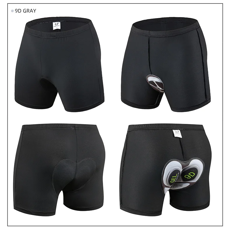 JEPOZRA Guitar Short de cyclisme pour homme, en maille respirante, avec coussin en gel 5D, antichoc, pour VTT
