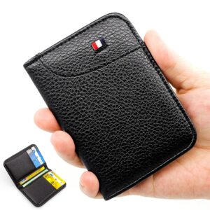 Portefeuille souple Super mince Portable en cuir PU, Mini portefeuille pour cartes de crédit, porte-cartes pour hommes, petits portefeuilles courts et fins