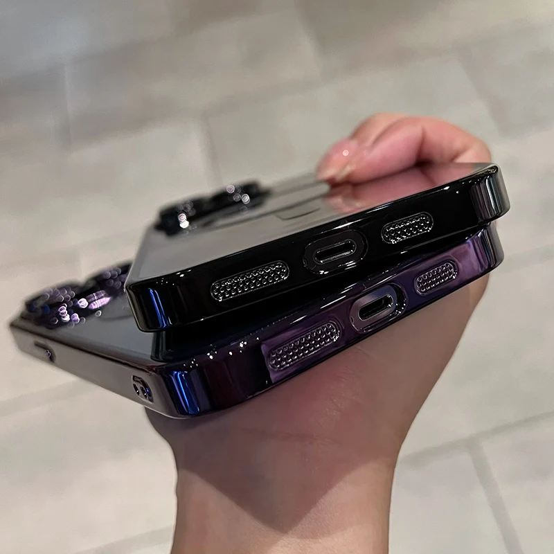 Coque magnétique de luxe pour iPhone 11, 12, 13, 14, 15, 16 Pro Max, étui transparent antichoc en silicone avec chargement sans fil Magsafe