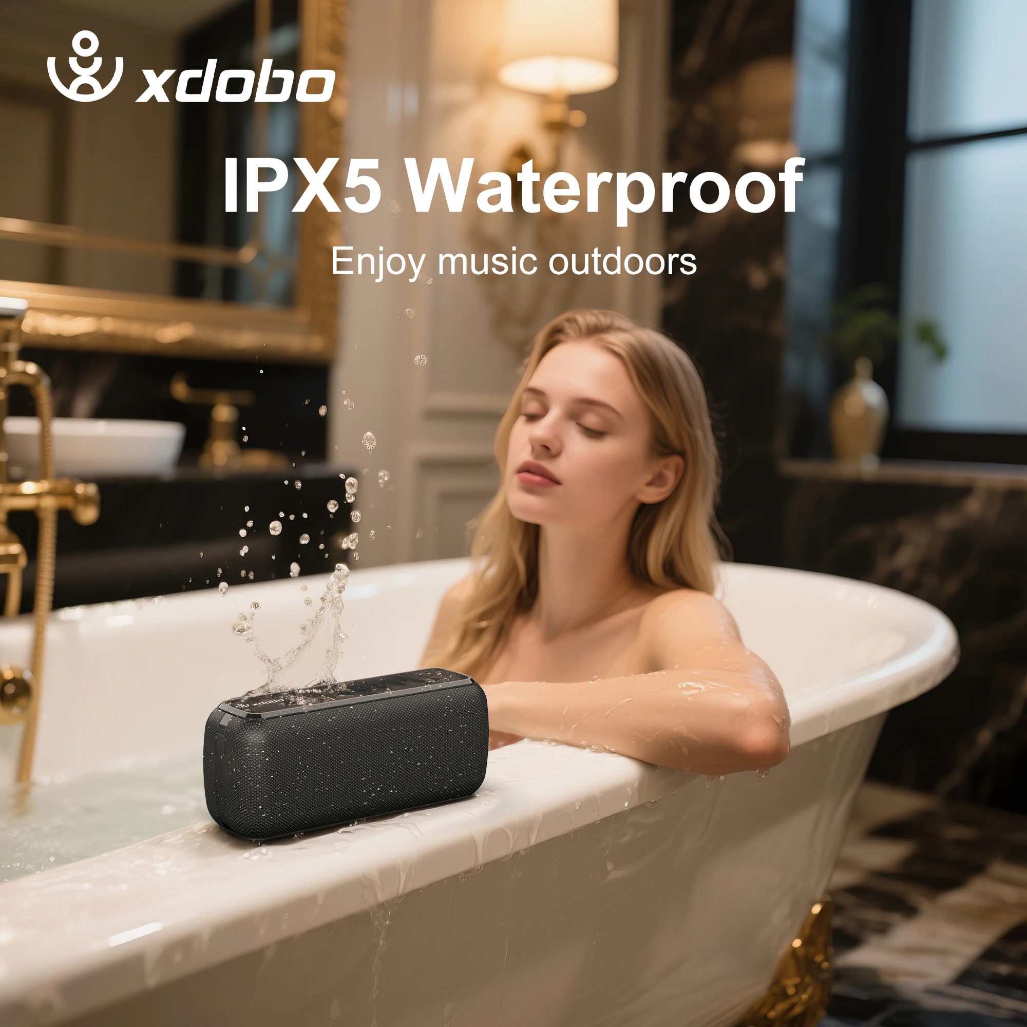 XDOBO X8 60W haut-parleurs portables Bluetooth-compatible basse caisson de basses sans fil étanche 6600mAh fonction TWS Support TF/AUX