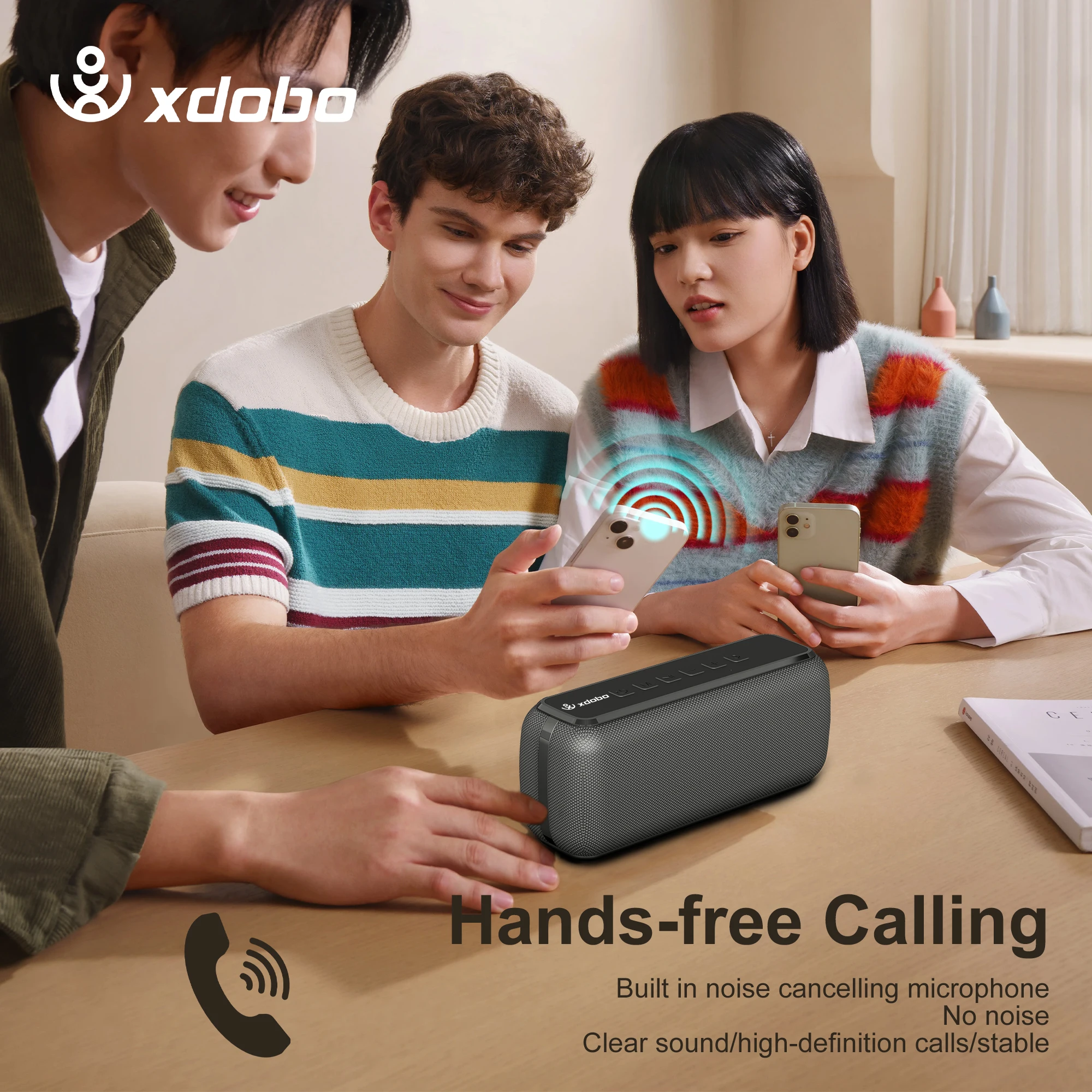 XDOBO X8 60W haut-parleurs portables Bluetooth-compatible basse caisson de basses sans fil étanche 6600mAh fonction TWS Support TF/AUX