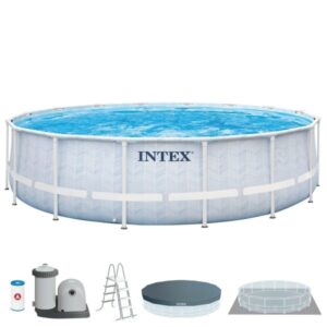 Piscine ronde Intex Chevron Prism Ø488x122 cm avec épurateur