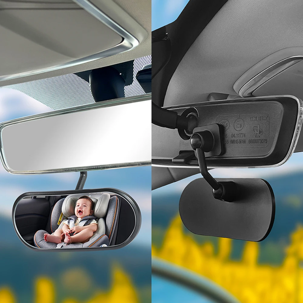Rétroviseur de voiture universel, siège arrière réglable à 360 degrés, moniteur pour bébé, automotore, sécurité pour enfants, miroirs d'observation des angles aveugles