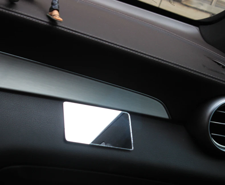 Visière de voiture, miroir de maquillage, copilote, visière fine, installation universelle, miroir de célébrité d'internet, fournitures d'intérieur de voiture