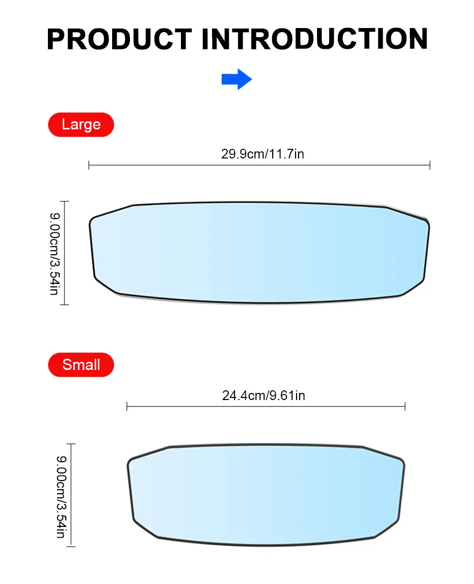 SEAMETAL voiture bébé rétroviseurs intérieur rétroviseur grand Angle convexe rétroviseur Anti-éblouissement grande Vision moniteur auxiliaire