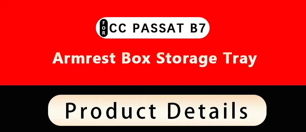 Plateau de boîte de rangement d'accoudoir de voiture pour Volkswagen VW CC Passat B6 B7 2006 – 2015, conteneur organisateur, accessoires de Console centrale