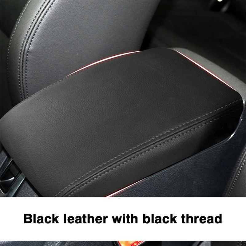 Couvercle de protection en cuir suédé pour accoudoir de voiture, accessoires d'intérieur de commande centrale, pour VW Golf 6 MK6 2010 2011 2012 2013