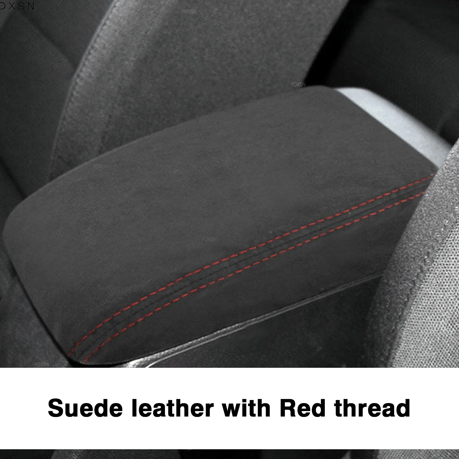 Suede red thread