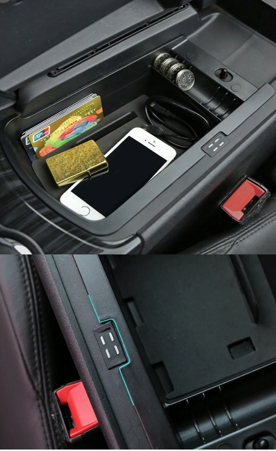 Accoudoir de rangement Central de voiture, boîte de rangement pour Peugeot 3008 2012 – 2015, repose-bras, porte-gants, plateau, étui, conteneur de palettes