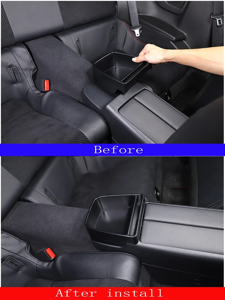 Accoudoir de voiture pour Toyota 86 Subaru BRZ 2022, boîte de rangement arrière, pièces de monnaie, cartes, lunettes, clés, accessoires de rangement intérieur en ABS