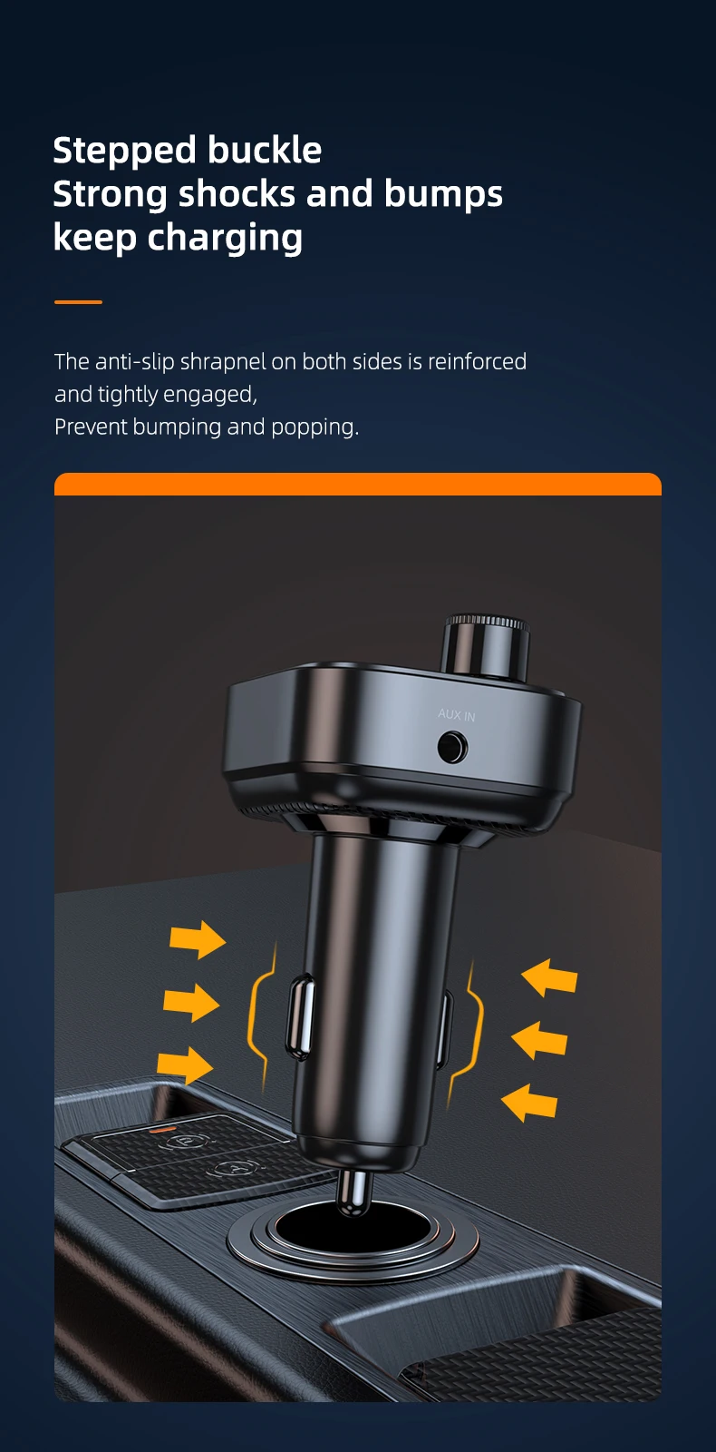 Adaptateur de voiture sans fil Bluetooth 5.3, transmetteur FM, récepteur Radio AUX, lecteur MP3, appel mains libres, USB type-c, chargeur de voiture