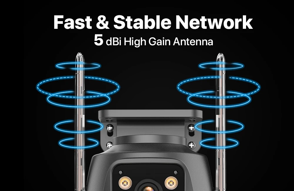 4K 8MP PTZ WIFI caméra double objectif double écran caméra IP extérieure 4MP HD suivi automatique Protection de sécurité CCTV Surveillance iCSee