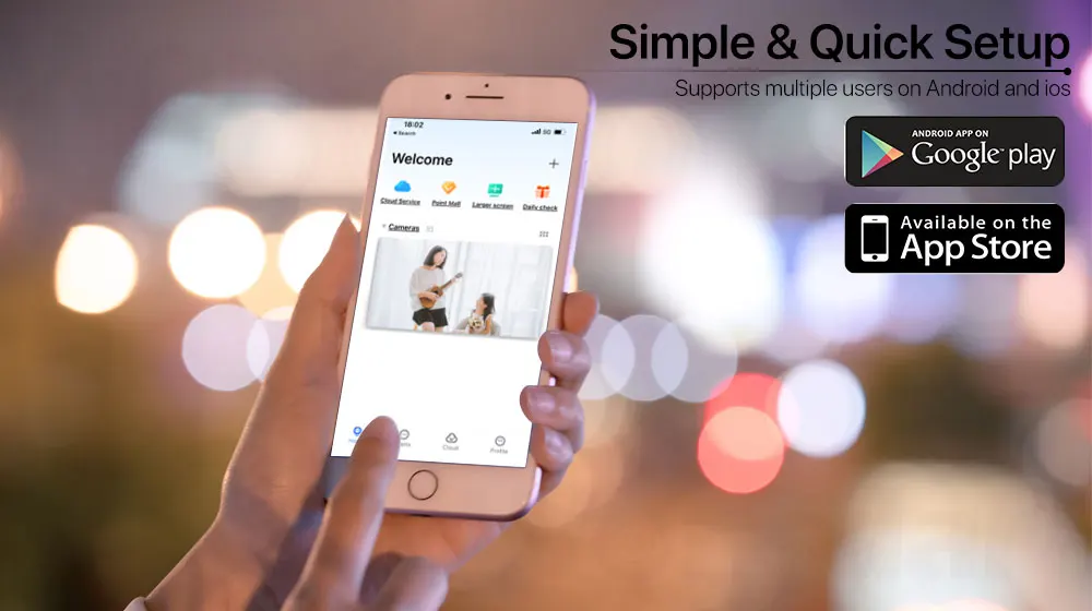 4K 8MP PTZ WIFI caméra double objectif double écran caméra IP extérieure 4MP HD suivi automatique Protection de sécurité CCTV Surveillance iCSee