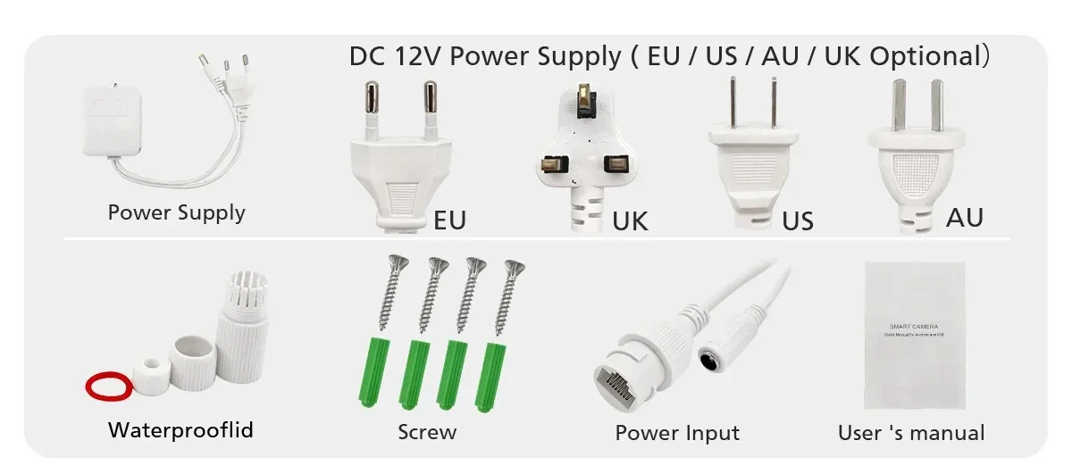BESDER-Caméra de surveillance extérieure PTZ IP WiFi 4K 8MP/4K, dispositif de sécurité sans fil, avec lentilles, détection humaine, audio et application O-Kam Pro