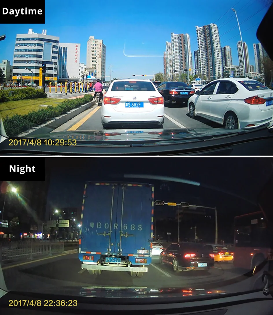 Écran Tactile Enregistreur Vidéo Rétroviseur cam 1440P GPS Wifi 24H Parking DVR Black Box