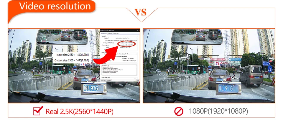 Écran Tactile Enregistreur Vidéo Rétroviseur cam 1440P GPS Wifi 24H Parking DVR Black Box Écran Tactile Enregistreur Vidéo Rétroviseur cam 1440P GPS Wifi 24H Parking DVR Black Box