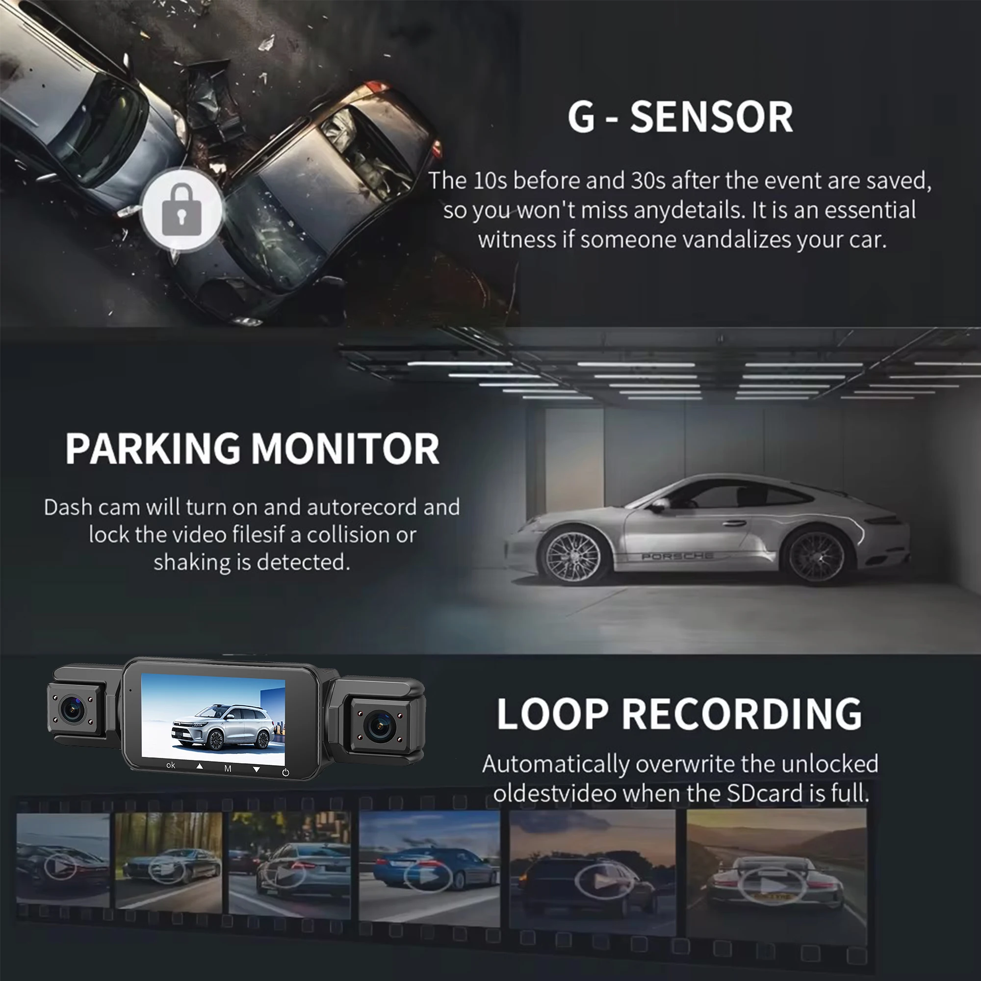 Dashcam pour voitures 4 canaux boîte noire WiFi caméra de conduite FHD 1080P Vision nocturne enregistrement en boucle ajouter kit de fil dur accessoires de voiture Dashcam pour voitures 4 canaux boîte noire WiFi caméra de conduite FHD 1080P Vision nocturne enregistrement en boucle ajouter kit de fil dur accessoires de voiture