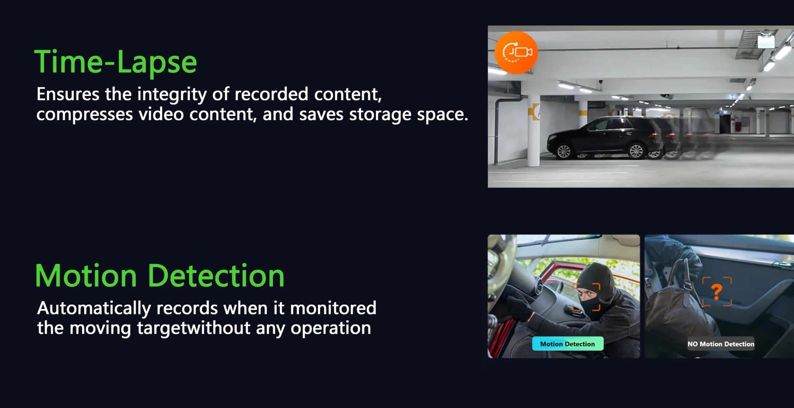 DashCam 4K WiFi caméra d'enregistrement de voiture DVR enregistreur vidéo boîte noire avant et arrière double canaux 24H Mode de stationnement HD Vision nocturne