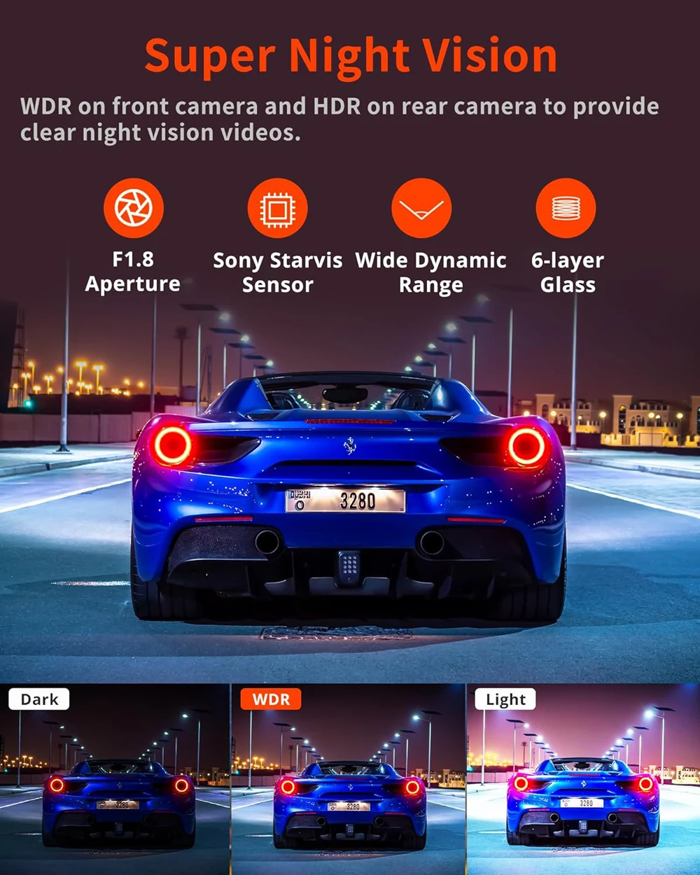 Caméra de tableau de bord 4K 3840x2160P, DVR, WIFI, GPS, Mini caméra à double objectif, Dashcam avant et arrière, boîte noire, enregistreur de conduite vidéo, Vision nocturne Caméra de tableau de bord 4K 3840x2160P, DVR, WIFI, GPS, Mini caméra à double objectif, Dashcam avant et arrière, boîte noire, enregistreur de conduite vidéo, Vision nocturne