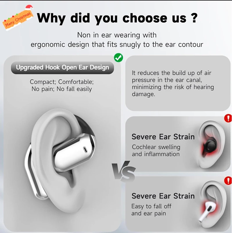 UYUXIO AI traduction de langue écouteurs en temps réel LCD écran tactile oreille ouverte casque sans fil avec 144 langues pour les entreprises