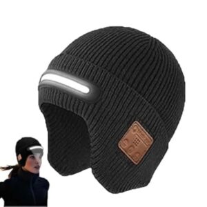 Bonnet éclairé LED rechargeable USB avec Bluetooth
