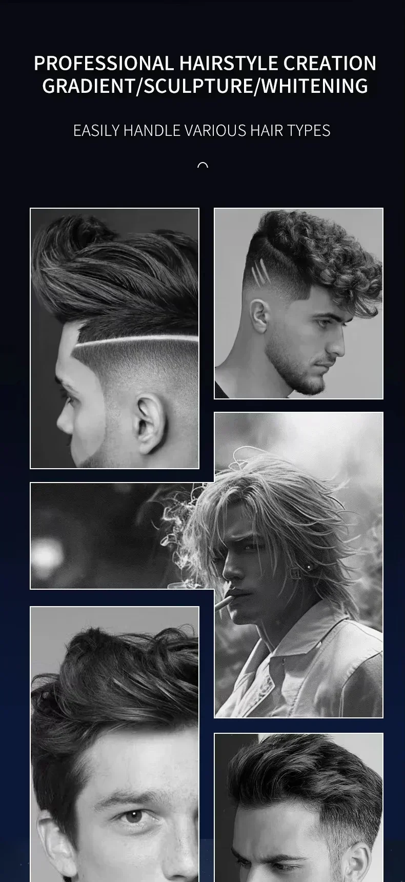 Kemei KM-2290 KM-2293 KM-T95 nouvelle Machine de découpe professionnelle rasoir électrique tondeuses à cheveux avec écran LCD tondeuse à cheveux pour hommes