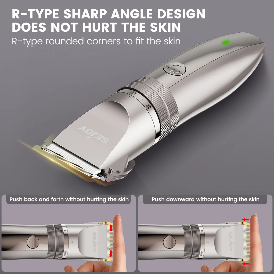 SEJOY tondeuse à cheveux électrique pour hommes tondeuses à cheveux pour barbiers rasoir sans fil rechargeable (OiI non inclus)) SEJOY tondeuse à cheveux électrique pour hommes tondeuses à cheveux pour barbiers rasoir sans fil rechargeable (OiI non inclus))