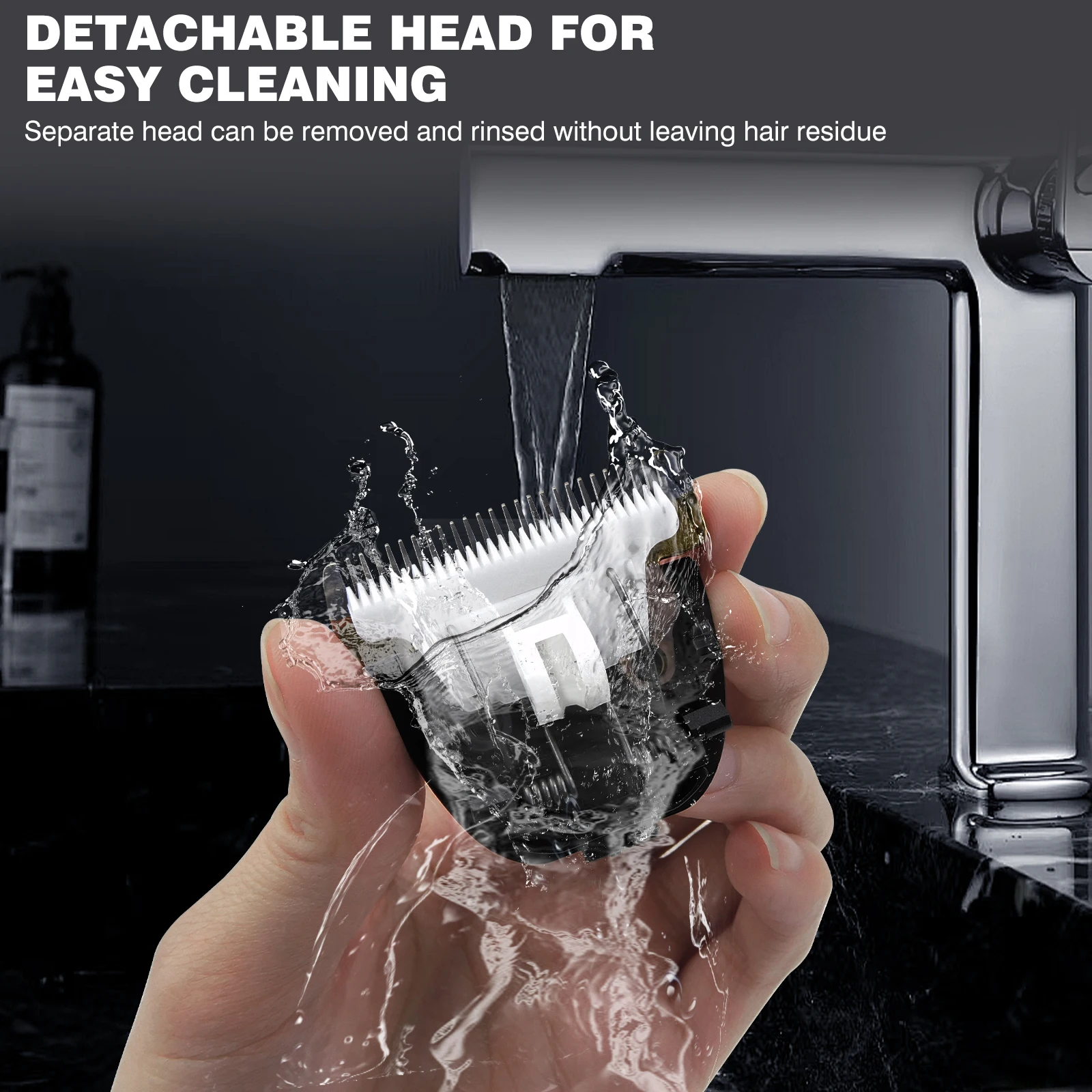 Tondeuse à cheveux professionnelle, tondeuse à cheveux corporelle tout-en-1, tondeuse de précision sans fil, lame tranchante ultrasonique de 90 Minutes pour hommes, Ki Tondeuse à cheveux professionnelle, tondeuse à cheveux corporelle tout-en-1, tondeuse de précision sans fil, lame tranchante ultrasonique de 90 Minutes pour hommes, Ki