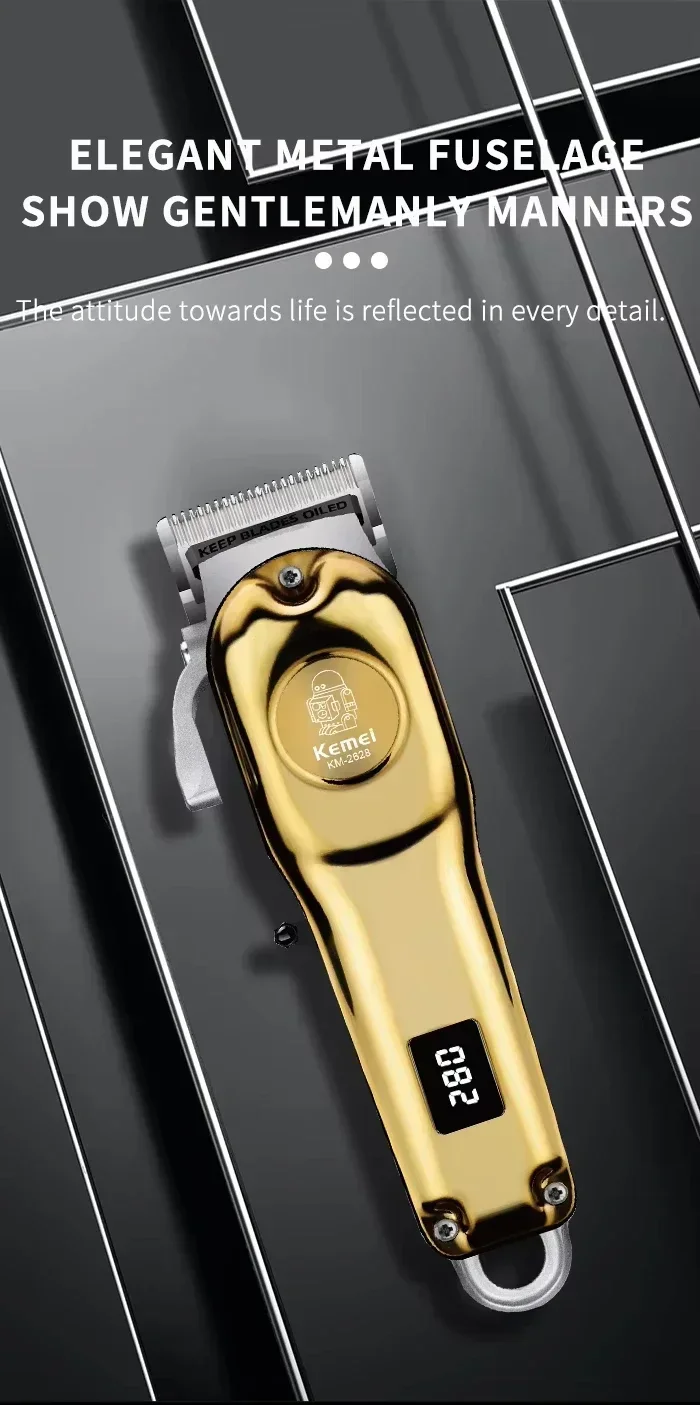 Kemei KM-678 KM-2024 KM-2628 tondeuses à cheveux électriques professionnelles tondeuse à barbe Rechargeable hommes rasoir tondeuse à cheveux Kit