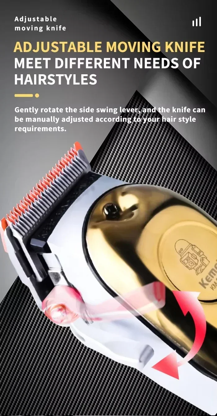 Kemei KM-678 KM-2024 KM-2628 tondeuses à cheveux électriques professionnelles tondeuse à barbe Rechargeable hommes rasoir tondeuse à cheveux Kit