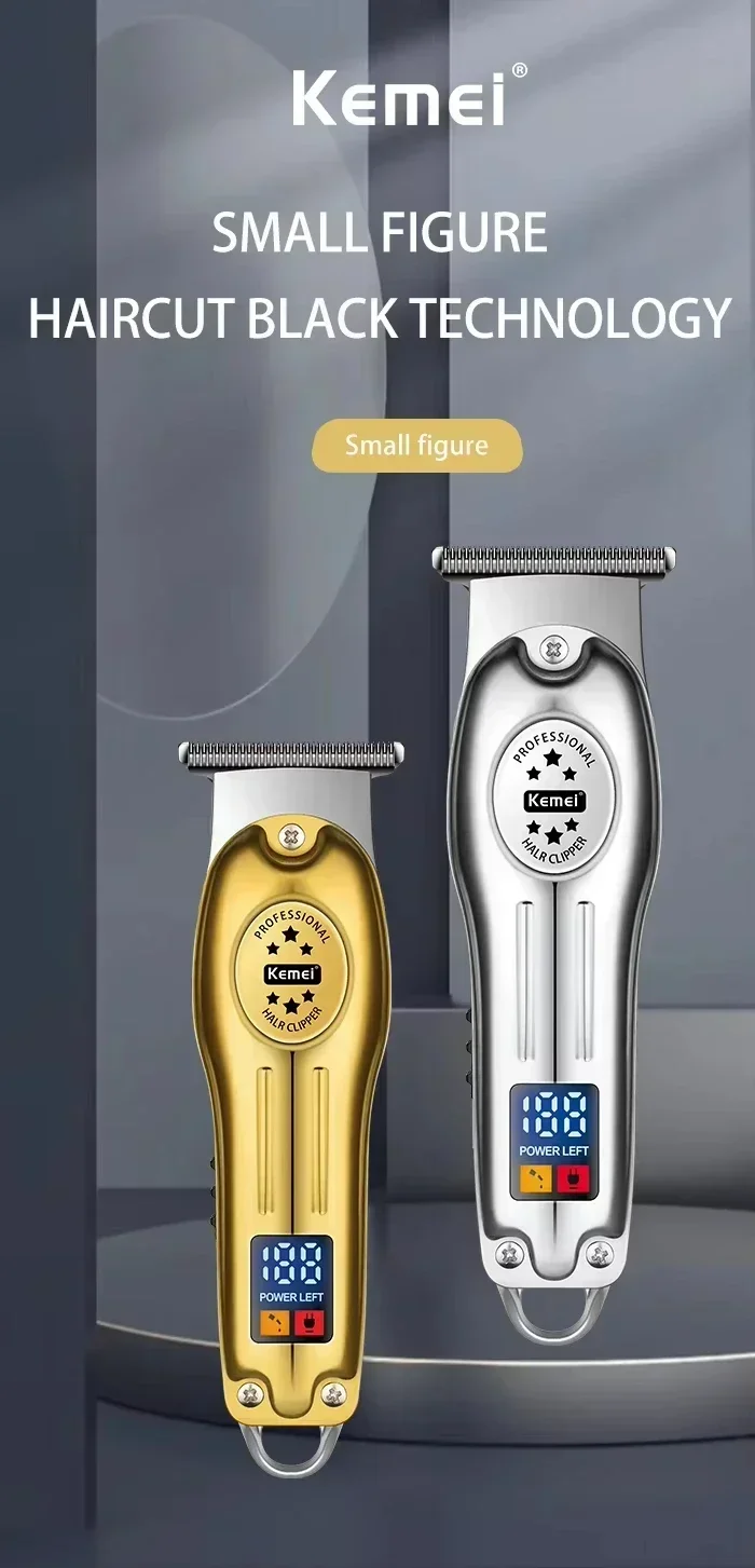 Kemei KM-678 KM-2024 KM-2628 tondeuses à cheveux électriques professionnelles tondeuse à barbe Rechargeable hommes rasoir tondeuse à cheveux Kit