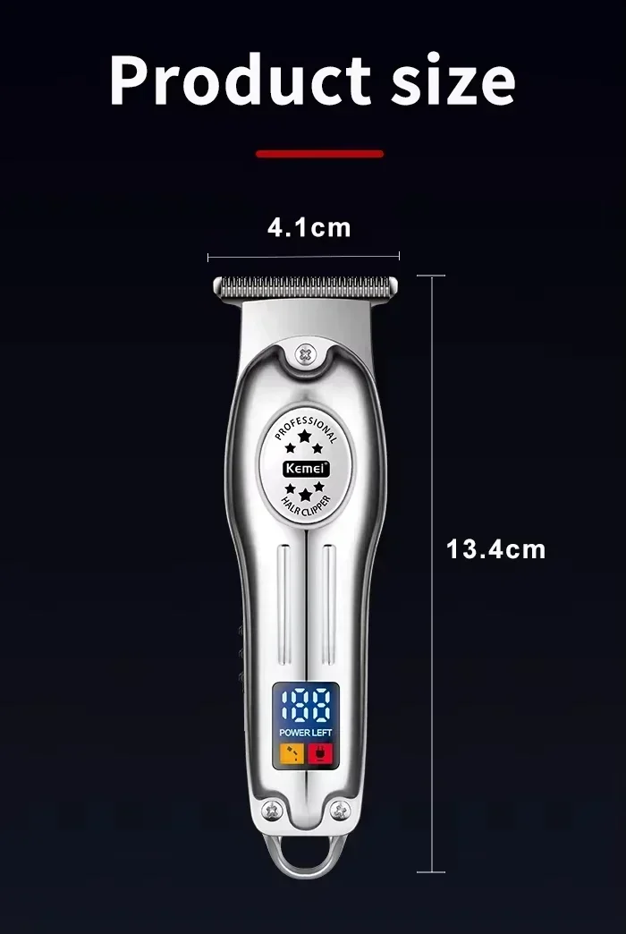 Kemei KM-678 KM-2024 KM-2628 tondeuses à cheveux électriques professionnelles tondeuse à barbe Rechargeable hommes rasoir tondeuse à cheveux Kit