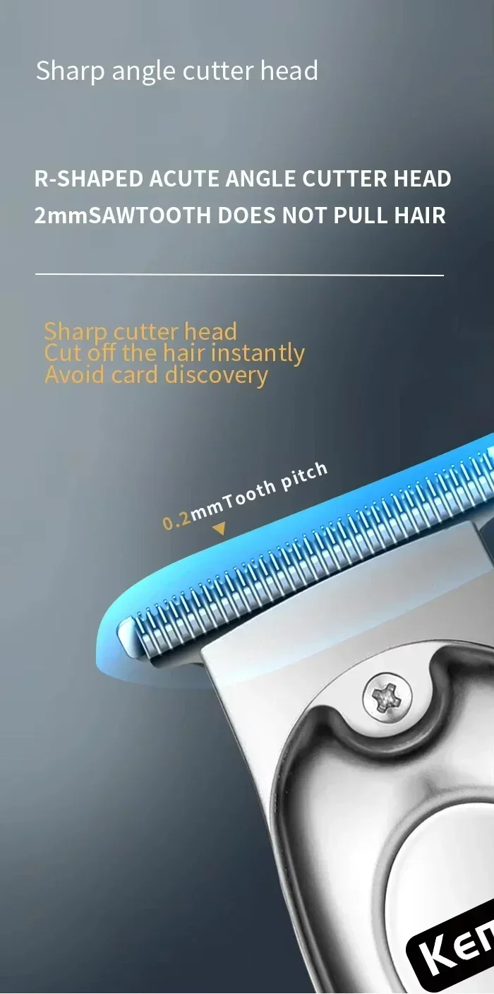 Kemei KM-678 KM-2024 KM-2628 tondeuses à cheveux électriques professionnelles tondeuse à barbe Rechargeable hommes rasoir tondeuse à cheveux Kit