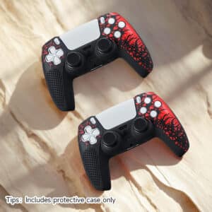Convient pour manette de jeu PS5, étui de protection ultra-mince PS5, accessoires pour manette, manette de jeu PS5, couverture en silicone pour manette PS5, skin pour manette PS5, anti-transpiration