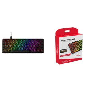 Clavier pour jeu HyperX 4P5N4AA#ABA Noir QWERTY Anglais EEUU