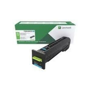 Toner Lexmark 72K20C0 Noir Cyan