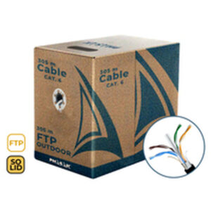 Câble Réseau Rigide FTP 6ème Catégorie Phasak PHR 670 Noir 305 m