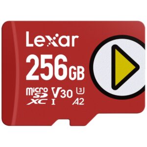 Carte Mémoire Micro SD avec Adaptateur Lexar LMSPLAY256G-BNSNG 256 GB