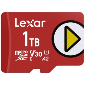 Carte Mémoire Micro SD avec Adaptateur Lexar LMSPLAY001T-BNSNG 1 TB