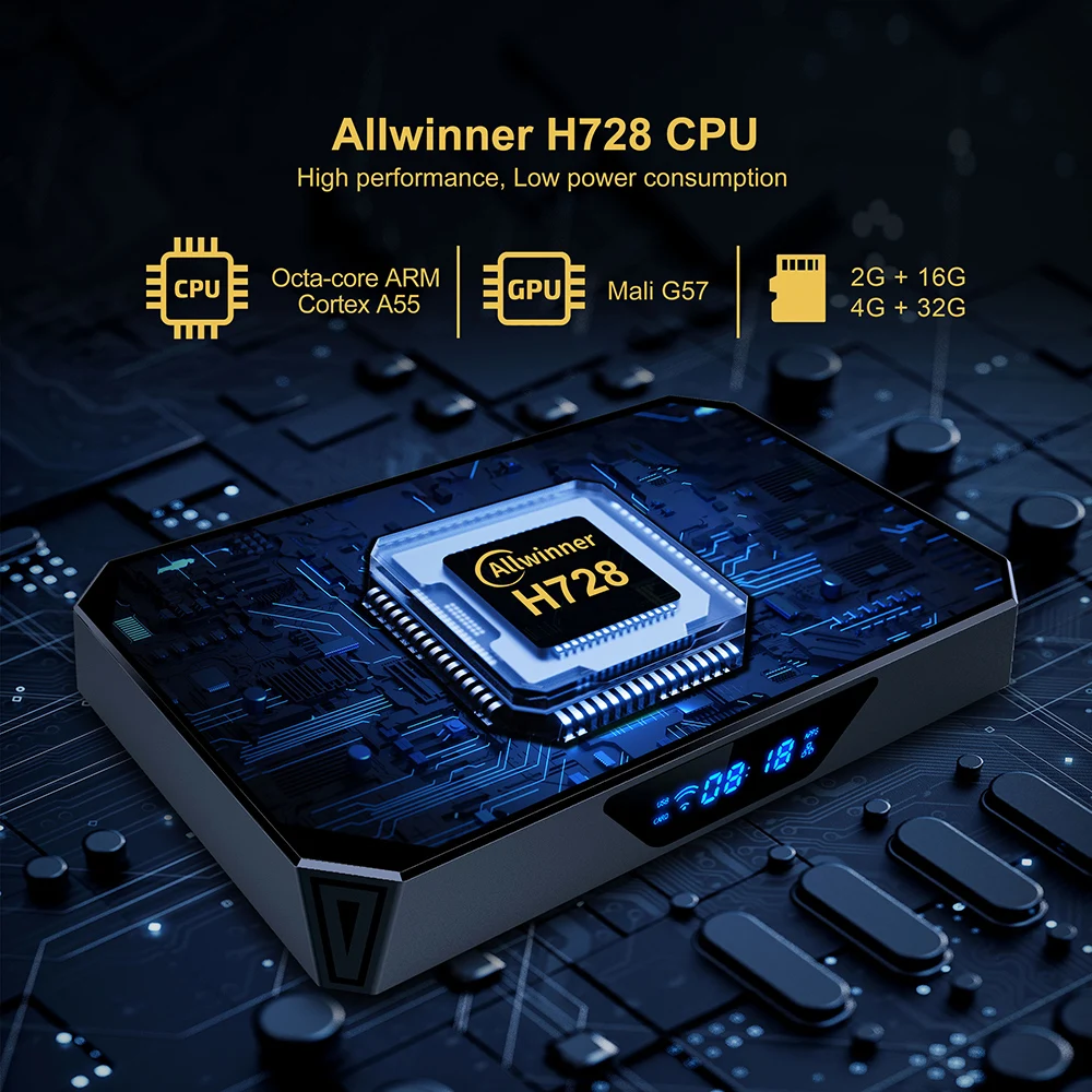 Boîtier TV X96Q PRO + Allwinner H728, Android 14, octa-core, 8K @ 24fps, décodeur Android 14.0, Gigabit Ethernet, Wifi6, lecteur multimédia, nouveau