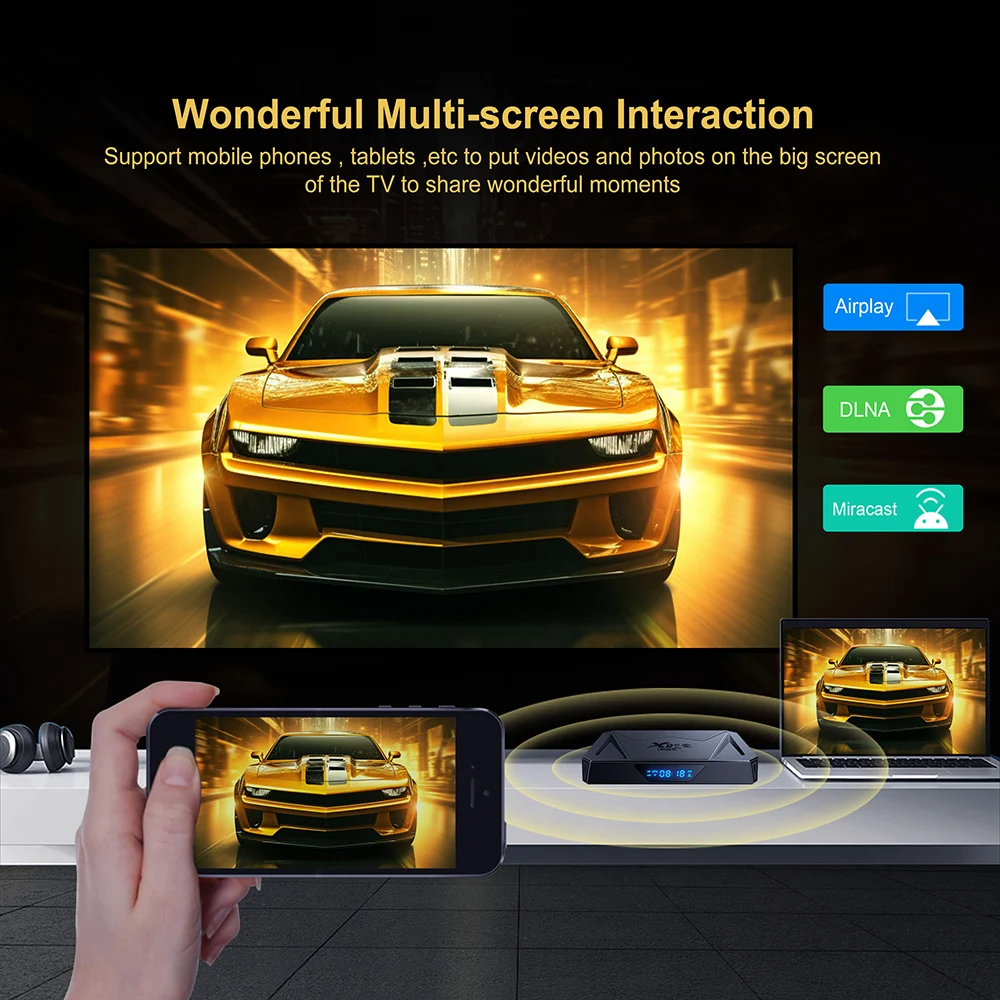 Boîtier TV X96Q PRO + Allwinner H728, Android 14, octa-core, 8K @ 24fps, décodeur Android 14.0, Gigabit Ethernet, Wifi6, lecteur multimédia, nouveau