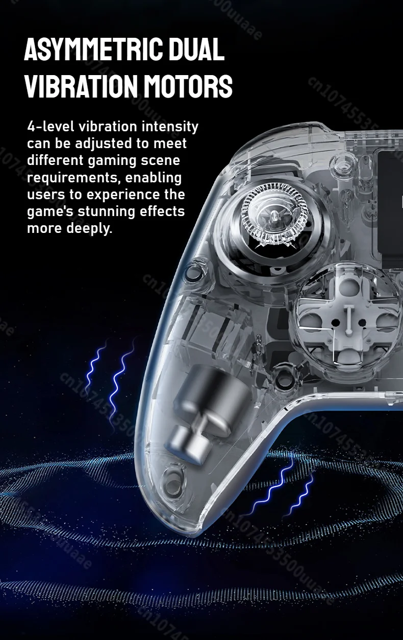 Lenovo X01 1.44 pouces contrôleur sans fil d'écran intelligent 3 Modes pour commutateur PS4 IOS Android PC TV manette de jeu à bouton arrière Programmable