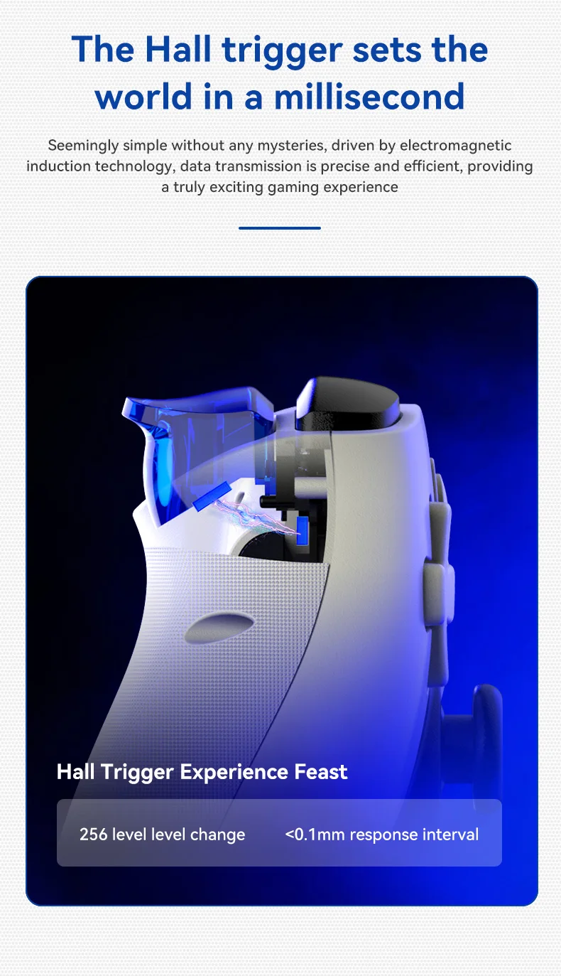 Contrôleur de jeu extensible pour téléphone portable, sans fil, Bluetooth, tablette PC pour Switch/PS3/PS4, contrôleur somatosensoriel à double Hall, BSP-D9