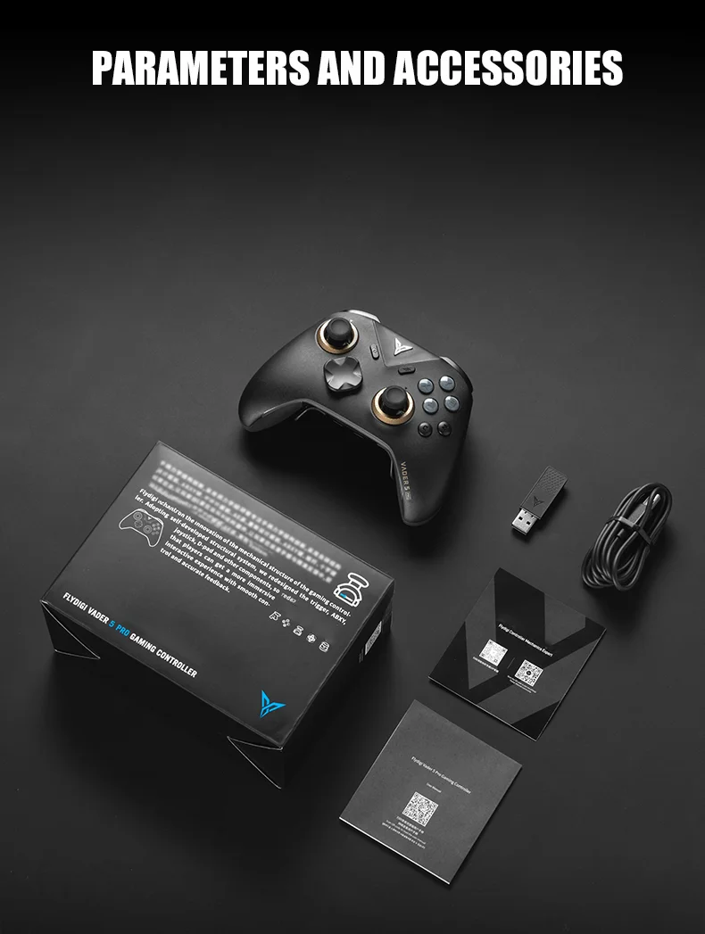 En Stock Flydigi Vader 5 Pro version mondiale contrôleur de manette de jeu Bluetooth sans fil multiplateforme pour tablette Steam Mobile PC NS2
