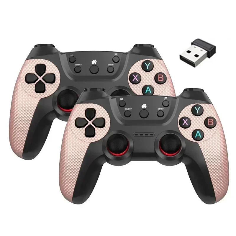 2 pièces contrôleur sans fil pour PC contrôleur de jeu sans fil manette à main pour ordinateur de télévision androïdes PC 2.4G manette de jeu à distance