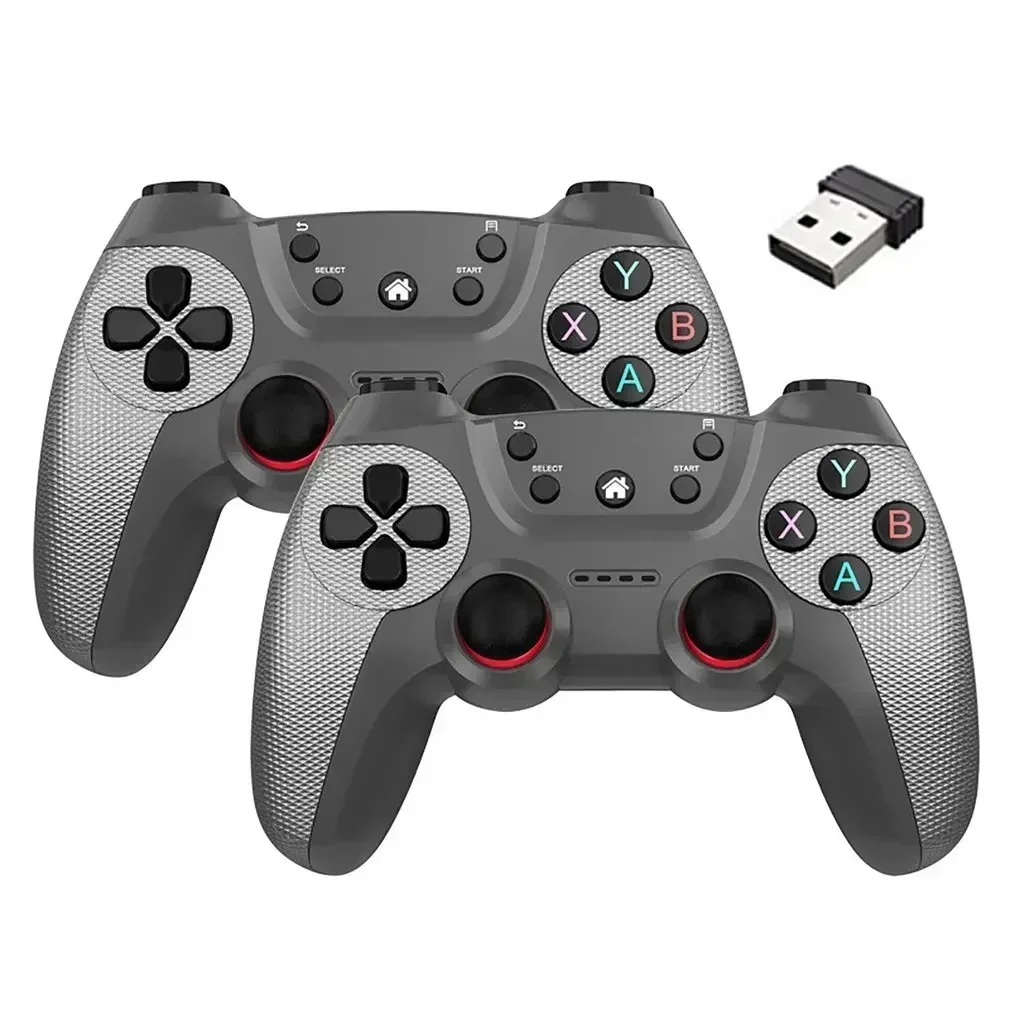 2 pièces contrôleur sans fil pour PC contrôleur de jeu sans fil manette à main pour ordinateur de télévision androïdes PC 2.4G manette de jeu à distance
