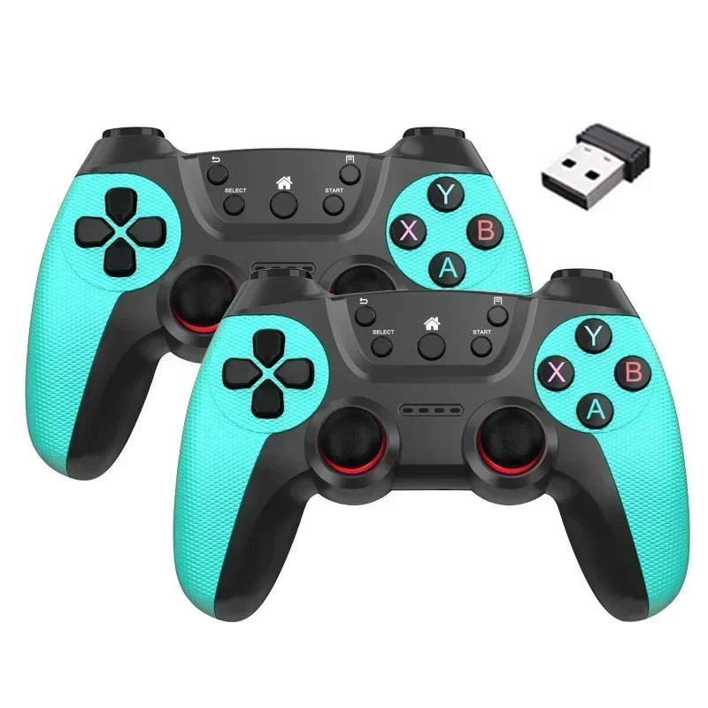 2 pièces contrôleur sans fil pour PC contrôleur de jeu sans fil manette à main pour ordinateur de télévision androïdes PC 2.4G manette de jeu à distance