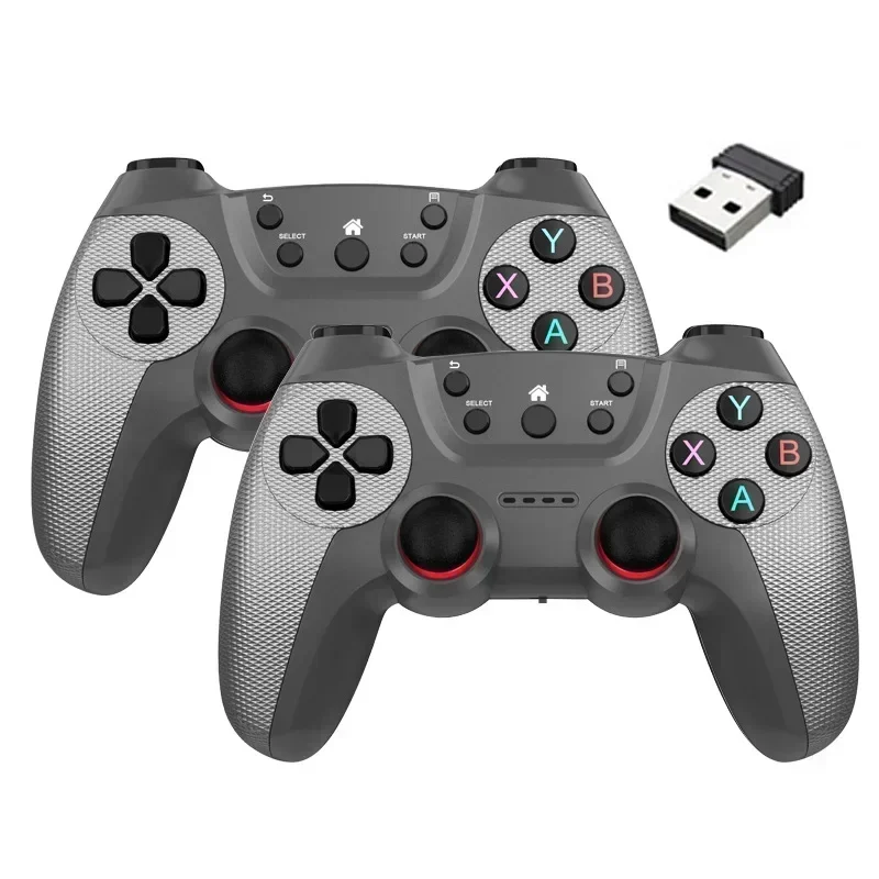 2 pièces contrôleur sans fil pour PC contrôleur de jeu sans fil manette à main pour ordinateur de télévision androïdes PC 2.4G manette de jeu à distance